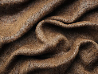 Fototapeta premium Brown Burlap Fabric Texture Background for Design