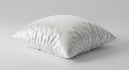 Luxury White Silk Pillow Mockup: Soft, Smooth, and Elegant