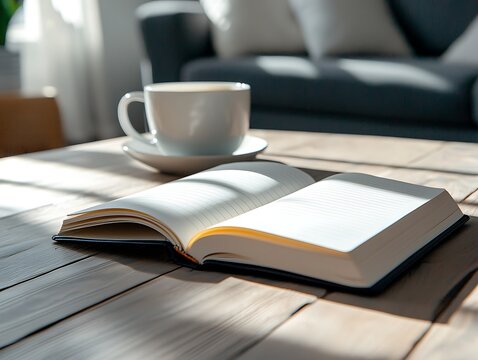 Coffee, Book, Living Room - Powered by Adobe