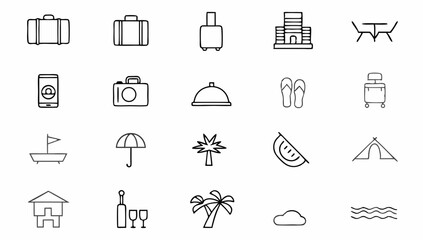 hotel icon set with editable stroke  hotel and vac (1).eps