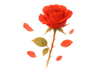 Obraz premium Beautiful Red Rose Floral Arrangement on a Black Background