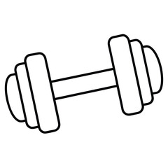 Obraz premium Dumbbell Fitness Equipment Illustration