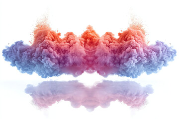 Fototapeta premium Colorful Ink Exploding in Water Abstract Background