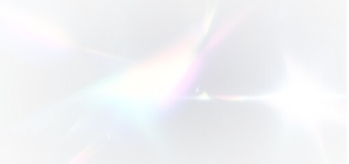 PNG crystal prism with rainbow sparkle and glowing diamond beam, radiant light and glitter shine in...