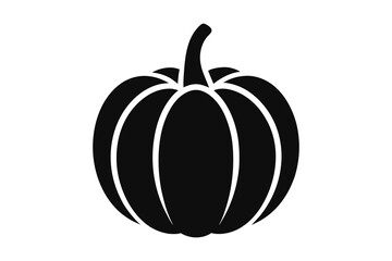 pumpkin silhouette vector illustration isolated on white background