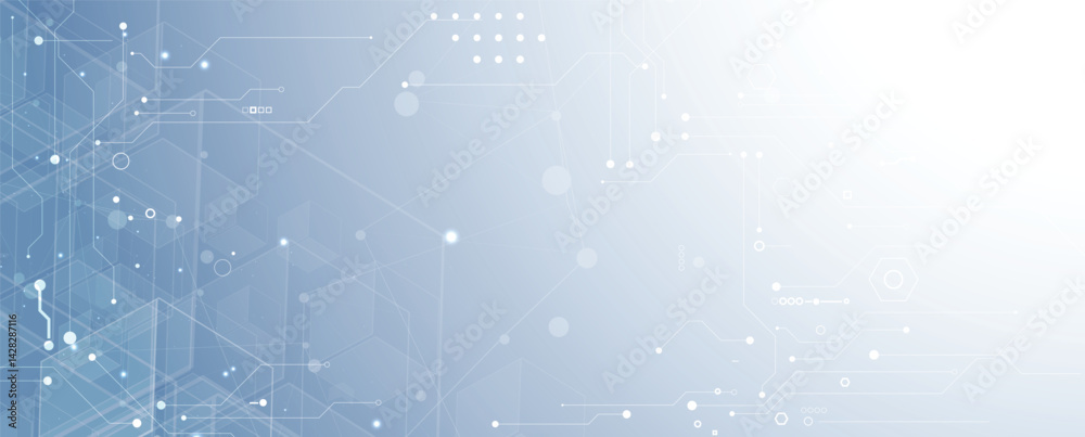 Poster Circuit abstract background for science and business presentation