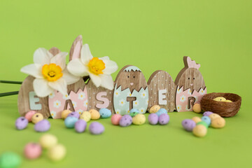 Easter Decoration with Daffodils