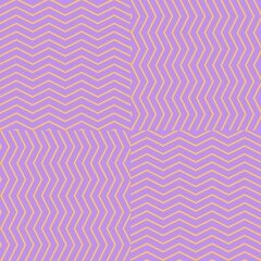 Full Zigzag Coverage Pattern in Pastel Colors