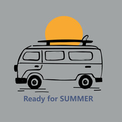 free vectorSUMMER sea Beach t-shirt design.