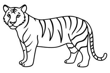 Graceful Tiger Silhouette