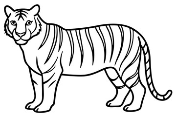 Graceful Tiger Silhouette