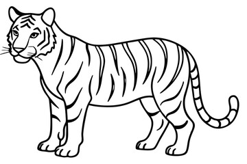 Graceful Tiger Silhouette