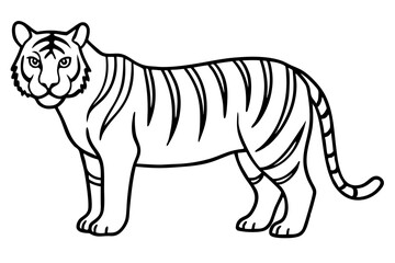 Graceful Tiger Silhouette