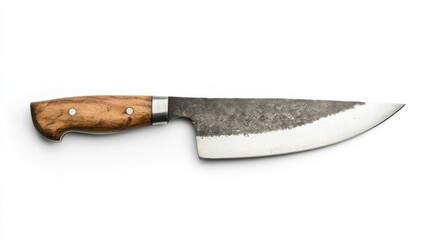 High-quality chef's knife with wooden handle