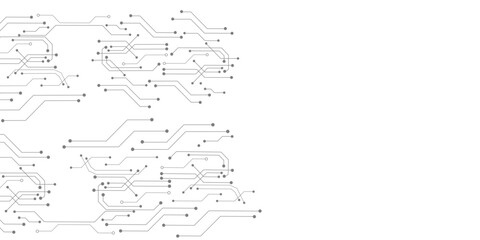Abstract Vector Circuit Board Design for Digital Technology Theme 
