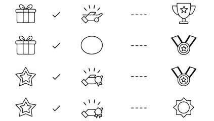 reward set of web icons in line style  a collectio (1).eps