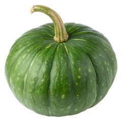 green pumpkin isolated on transparent background