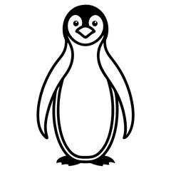 Minimalist Penguin Vector