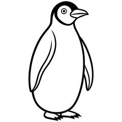 Minimalist Penguin Vector
