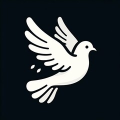 Obraz premium Monochrome Background With Peace Symbol