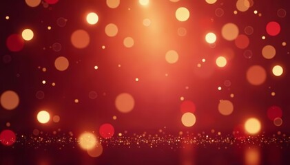 Elegant backdrop with shimmering lights creating festive atmosphere, decoration, festive