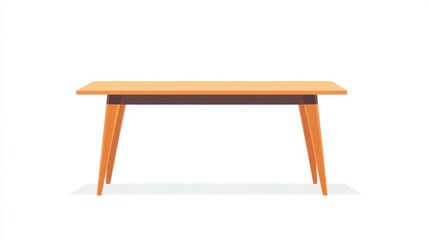 Fototapeta premium Simple light brown wooden table (1)