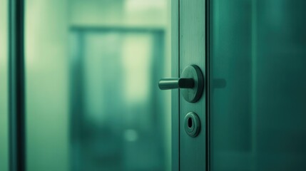 Obraz premium Close Up of a Modern Door Handle