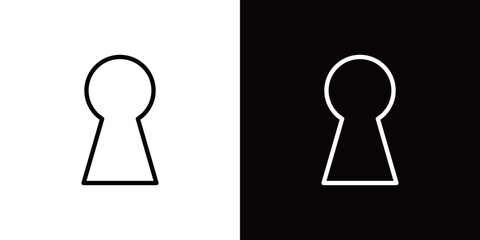 鍵のラインアイコン