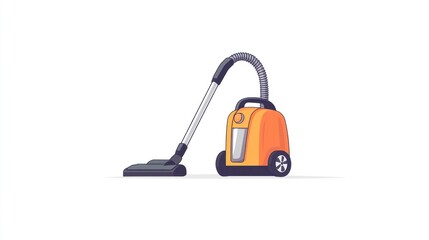 Modern upright vacuum cleaner illustration (4)