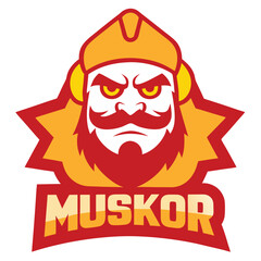 Nightusk Mascot Logo on White Background