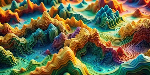 Abstract topography background