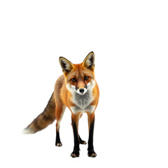 Obraz premium Portrait of a Red Fox, transparent background, white background