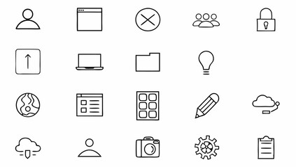 website interface set of web icons in line style   (1).eps