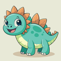 Fototapeta premium cartoon dinosaur cute cartoon dino 