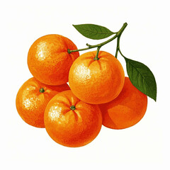 Juice bloom orange isolated watercolor vector illustration svg 