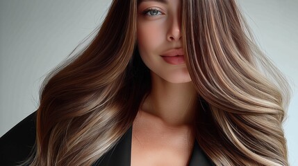 Naklejka premium Best Cut for an Oval Face for woman.