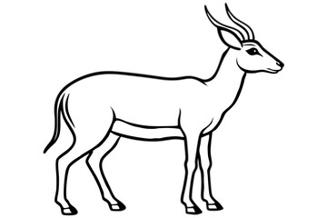 Fototapeta premium Modern Saiga Antelope Art