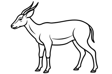 Modern Saiga Antelope Art