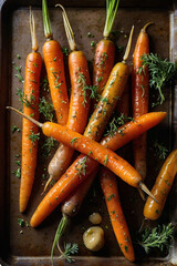 Oven roasted carrots - a simple, delicious side dish