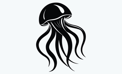 JStunning Jellyfish Vector Silhouettes, Captivating Jellyfish Silhouette Vectors, Premium Jellyfish Vector Designs, Beautiful Jellyfish Silhouette Art, High-Quality Vector Silhouettes, Artistic Jellyf