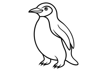 Penguin Outline Vector