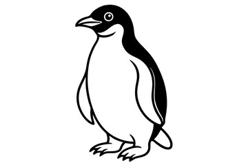 Penguin Outline Vector