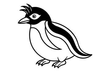 Penguin Outline Vector