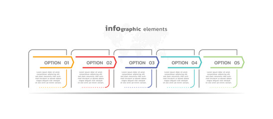 business infographic template colorful background design