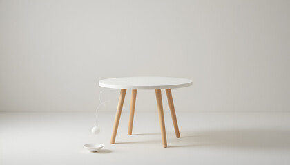 Minimalist Round Table Design