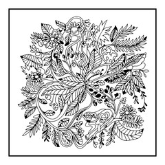 Fototapeta premium Bold and Easy Mandala Coloring Pages for Kids and Adults