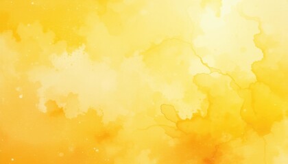 Vibrant yellow watercolor background, Abstract sunshine texture