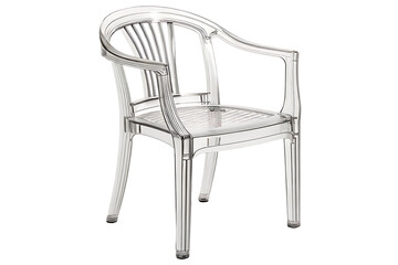 plastic garden chair with armrest