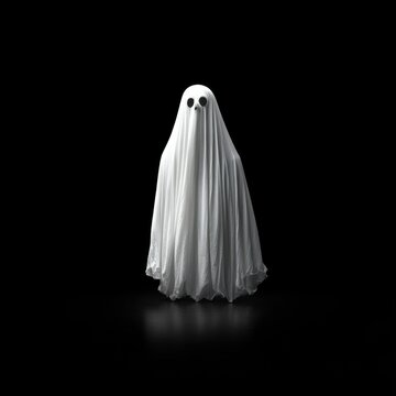 Ghost isolated on black 