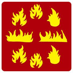 Burning Fire Vector Pack